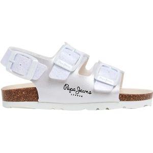 Pepe Jeans Oban Bay Gk sandaal, wit (gebroken wit), 9 UK, Wit Gebroken Wit, 9 UK