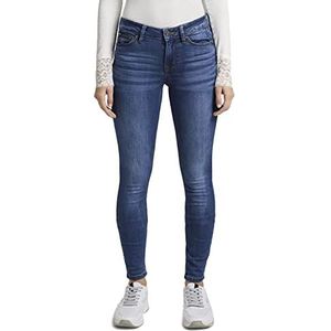 TOM TAILOR Denim Dames jeans 202212 Jona Extra Skinny, 10113 - Clean Mid Stone Blue Denim, 28W / 34L