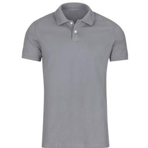 Trigema Poloshirt voor heren van Elast. Piqué, Cool-grey, S