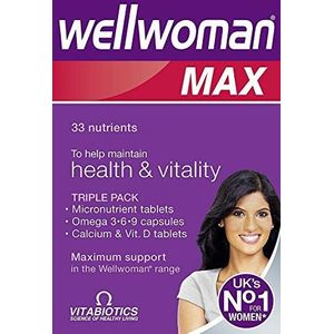 Vitabiotics Wellwoman Max - 84 Tabletten - UK No1 voor Vrouw
