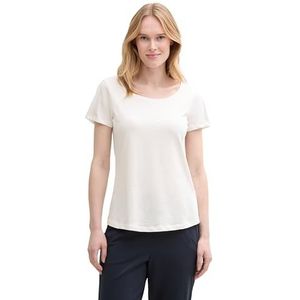 TOM TAILOR T-shirt voor dames, 10315 - Whisper White, XL