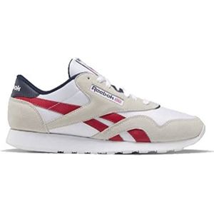 Reebok Klassieke nylon hardloopschoenen voor heren, Ftwr witte Flash rode Vector Navy, 47 EU