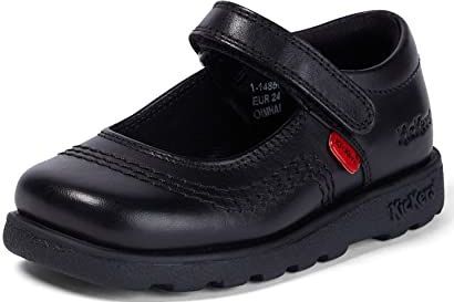 Kickers - Fragma Pop - Peuterschoen - Zwart - Klittenbandsluiting