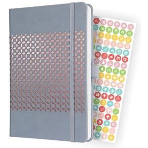 SIGEL J3209 Weekkalender Jolie 2023, ca. A5, lichtgrijs, hardcover, 2 pagina's = 1 week, 174 bladzijden