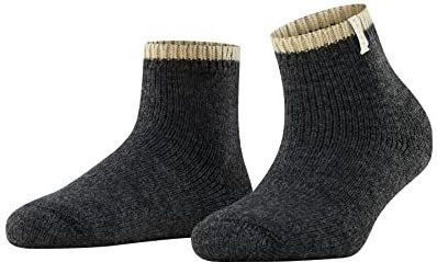 FALKE Cosy Plush knuffelzachte pluche zool wol alpaca huissokken dames grijs - Maat 35-38