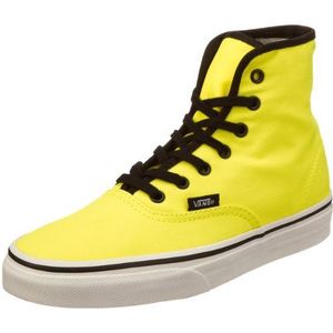 Vans Unisex volwassenen U Authentic Hi True Red skateboardschoenen, Geel Neon Yellow, 37 EU