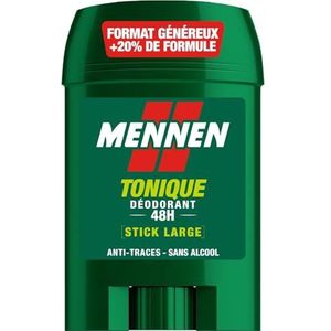 MENNEN - Tonic Deodorant voor heren 24 uur – grote stick – zonder alcohol – anti-sporen – 60 ml – 6 stuks