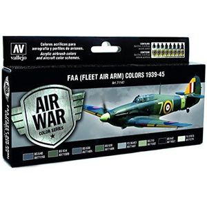 Vallejo 071147 kleurenset FAA (Fleet Air Army) 1939-1945, 8 x 17 ml