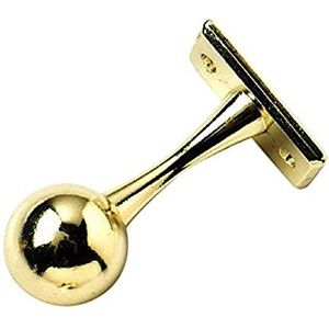Kogelsnapper inboor rond 11mm met ovale aanslag messing kleur