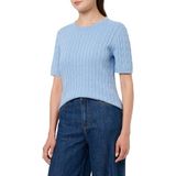 Gant - Gebreid Shirt - Katoenmix - Ronde Hals - Logostitching