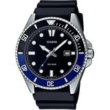 CASIO MDV-107-1A2VEF horloge Armbandhorloge Quartz Zwart, Blauw, Roestvrijstaal Roestvrijstaal