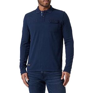camel active Heren 409860/8P18 poloshirt, nachtblauw, M