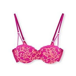 Dagi Dames Lace Detailled Full Cup Underwire Bra, roze, 80B