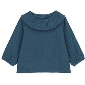 Petit Bateau Blouse Bimba, Grijs eend, 24 meses