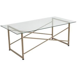 Flash Furniture occasionele tafels, helder/mat goud, 47,25 'W x 23,5 'D x 18,5' H