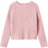 NAME IT Meisjes Nkfrikine Ls Short Knit Pullover P, Cradle Pink, 122-128