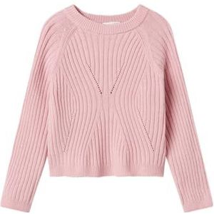 NAME IT Meisjes Nkfrikine Ls Short Knit Pullover P, Cradle Pink, 122-128