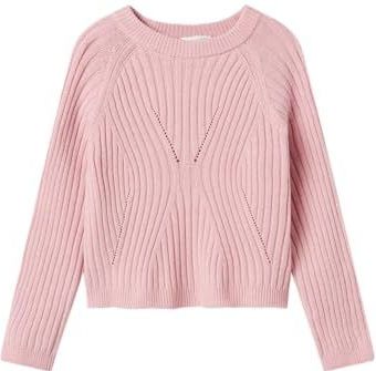 NAME IT Meisjes Nkfrikine Ls Short Knit Pullover P, Cradle Pink, 122-128