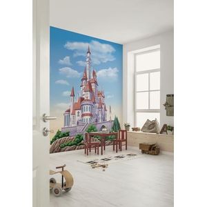Komar Vlies fotobehang - Disney Princess Belle Castle - Grootte 200 x 250 cm - behang, kinderkamer, kinderbehang
