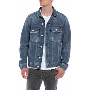 Replay heren corduroy jas, 007, donkerblauw, XS