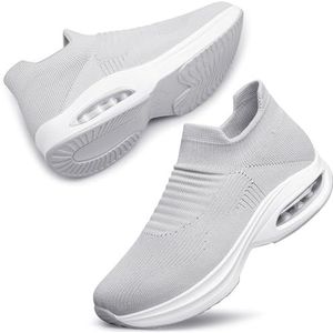DOUSSPRT Dames 023 sneakers, lichtgrijs, 39 EU, lichtgrijs, 39 EU