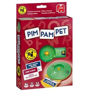 Jumbo Pim Pam Pet Compact Reisspellen - Gezelschapsspellen - Kinderen vanaf Nederlands - Reisspellen voor kinderen