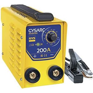 GYS 065512-GYS-GYSARC 200 GYSARC 200 lasapparaat voor inverter-MMA-Ø 1,6 tot 5,0 mm-230 V, incl. aardingskabel en elektrodehouder