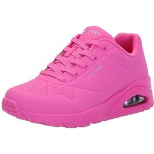 Skechers Uno Stand On Air dames Sneaker Low top, Felroze, 36 EU