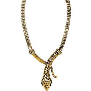 Widmann 11890 - halsketting slang, goud, sieraden, kostuumaccessoire, themafeest, carnaval
