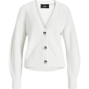 Jack & Jones Jxeliana Twist Cardigan Knit, wit (snow white), XS