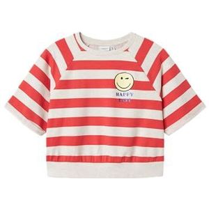 Name It - Sweatshirt - Kind - Losse Pasvorm - Ronde Hals - Korte Mouwen