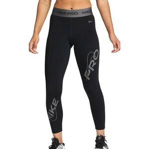Nike Leggings voor dames, zwart/ijzergrijs, L
