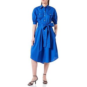 Pinko jurk poplin casual dames, G00_blauw surf op het web, 30 NL