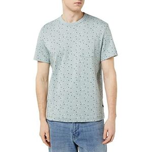 TOM TAILOR Uomini T-shirt 1035554, 31322 - Ice Blue Geometric Design, XL