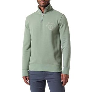 GANT Heren Graphic Half Zip Sweatshirt, groen (Pastel Green), L