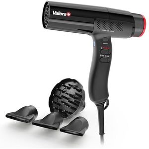 Valera, Sension AI, professionele high-speed haardroger, lichte föhn met digitale motor, 18 temperatuur-/luchtstroomniveaus, ionengenerator, 2000 W, Swiss Made
