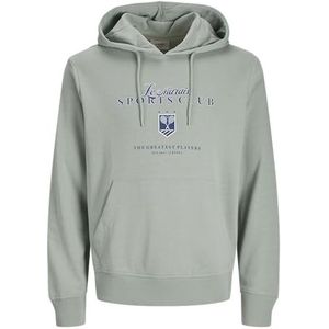 JJ REBEL Heren Jrebgrant Sweat Hood, Iceberg Green., S