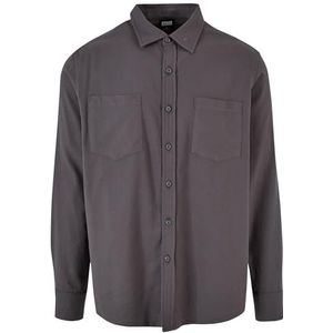 Urban Classics Flanellen overhemd voor heren, Darkshadow/Darkshadow, XL
