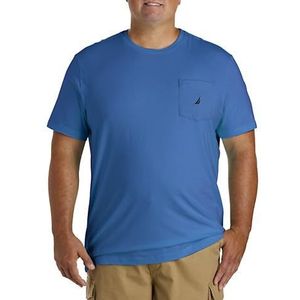 Nautica Men's Big and Tall Solid Crew Neck Short Sleeve Pocket T-Shirt