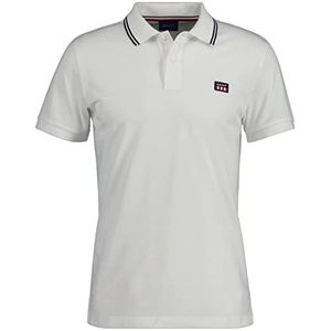 GANT Ss Contrast Collar Pique Poloshirt voor heren, Eggshell., L