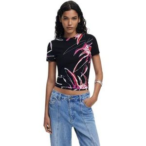 Desigual - Lala - Dames Top - Zwart - Viscose