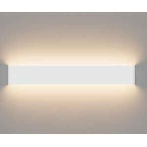 Klighten LED wandlamp Up & Down wandlamp binnen warm wit 3000 K badkamerlamp 20 W voor woonkamer slaapkamer trappenhuis hal wandverlichting 61 cm wit