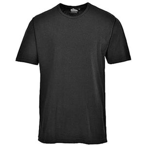 Portwest B120 Thermisch Korte Mouw T-Shirt, Normaal, Grootte 3XL, Zwart