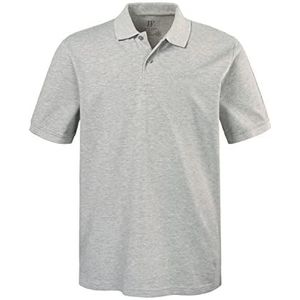 JP 1880 Poloshirt voor heren, bovendeel, knoopsluiting, hemdkraag, piqué polohemd, grijs melange, XXL