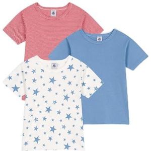Petit Bateau Jongens T-shirts met korte mouwen (verpakking van 3), variant 1, 4 Jaar