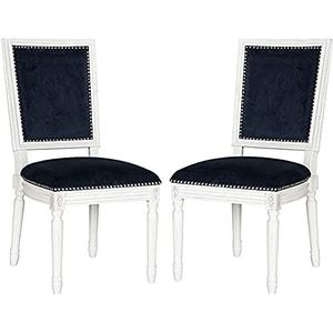 Safavieh Markus Dining stoel (set van 2) Frans. 48 x 48 x 97.28 cm marineblauw