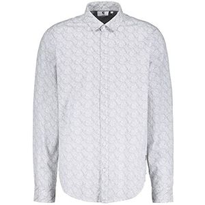 Garcia Heren Shirt met lange mouwen, wit, XL, wit, XL