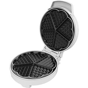 Cecotec wafelijzer Fun wafelmaker Sweetie 1000 W, capaciteit 1 grote wafel of 5 hartvormig, antiaanbaklaag, roestvrij staal