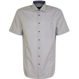 Seidensticker Zakelijk overhemd voor heren, regular fit, strijkvrij, kent-kraag, korte mouwen, 100% katoen, rood, 48