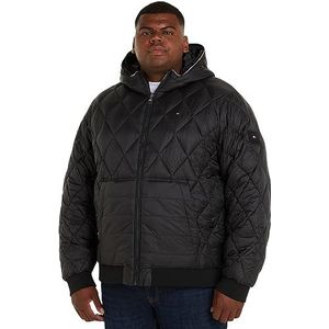 Tommy Hilfiger BT-MIX QUILT RCL HOODED JAS-B, Zwart, 3XL